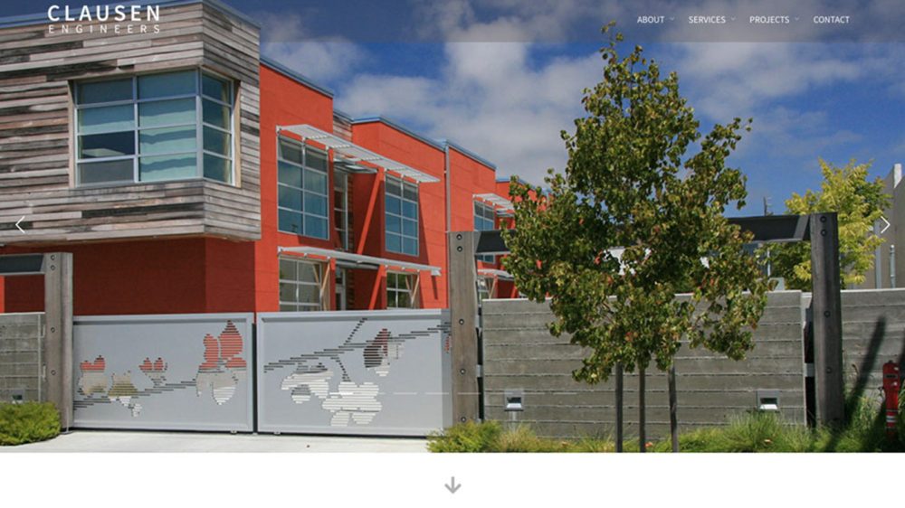 Clausen EngineersRole: Web design + Front-end Development